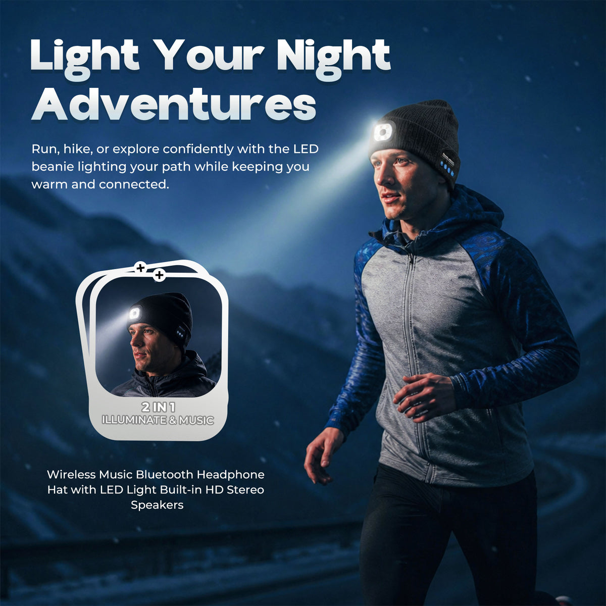 Bluetooth LED Beanie