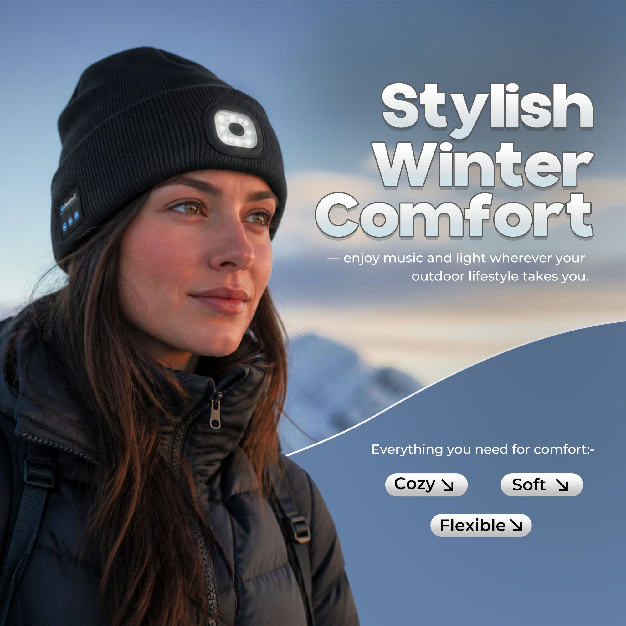 Bluetooth LED Beanie