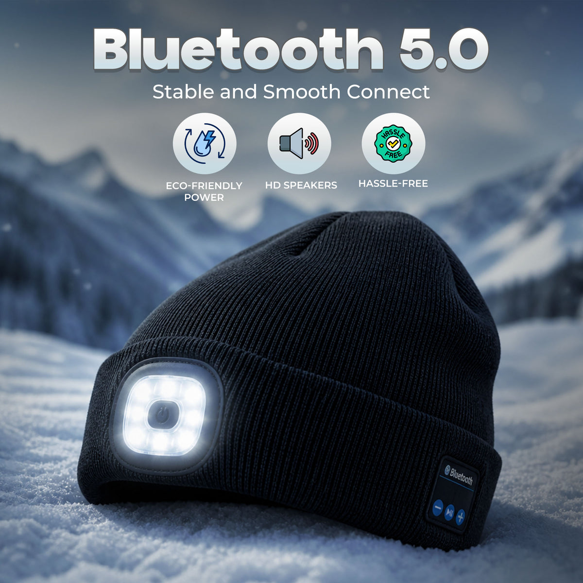 Bluetooth LED Beanie